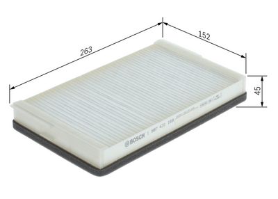 BOSCH Filtras, salono oras
