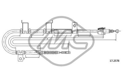 Тросик, cтояночный тормоз Metalcaucho 82007 для HYUNDAI i30