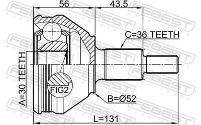 Joint Kit, drive shaft 2310-PV