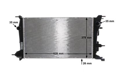RADIATOR RACIRE MOTOR MAHLE CR840000S 11
