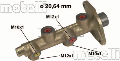 Главный тормозной цилиндр METELLI 05-0135 для FORD FIESTA