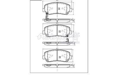 Комплект тормозных колодок, дисковый тормоз ASHUKI by Palidium M050-40 для MAZDA CX-5