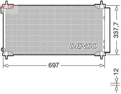 DENSO Kondensator, Klimaanlage (DCN50120)