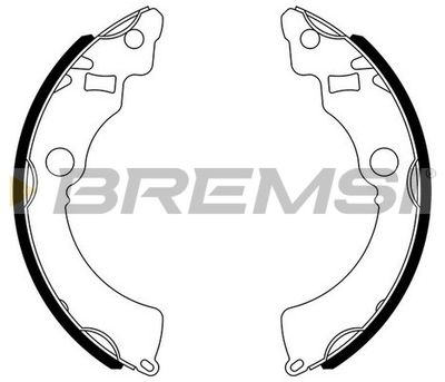 Комплект тормозных колодок BREMSI GF0909 для SUZUKI SWIFT