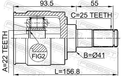 Joint Kit, drive shaft 1211-RIOMT