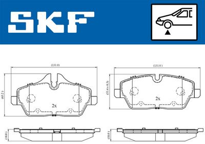 Brake Pad Set, disc brake VKBP 80079