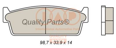 Комплект тормозных колодок, дисковый тормоз IAP QUALITY PARTS 704-13077 для NISSAN 200SX