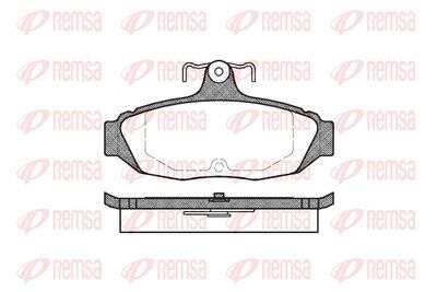 Zestaw klocków hamulcowych, hamulce tarczowe REMSA 0528.00