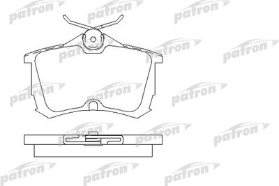 Комплект тормозных колодок, дисковый тормоз PATRON PBP1506 для HONDA ACCORD