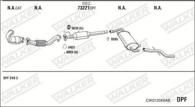 SISTEM DE ESAPAMENT WALKER CIK012060AB