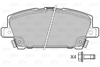 Brake Pad Set, disc brake 598803