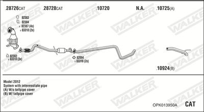 ABGASANLAGE WALKER OPK013950A