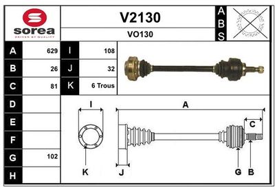 ANTRIEBSWELLE SNRA V2130