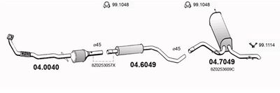 SISTEM DE ESAPAMENT ASSO ART2757