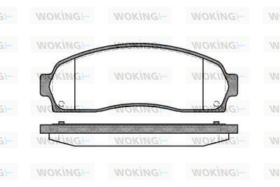 WOKING P9053.00 Тормозные колодки и сигнализаторы  для FORD USA EXPLORER (U2, U_) 4.0 4WD