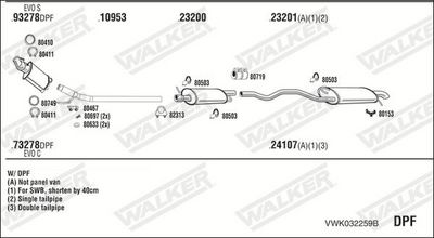 SISTEM DE ESAPAMENT WALKER VWK032259B