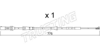 SENZOR DE AVERTIZARE UZURA PLACUTE DE FRANA TRUSTING SU361