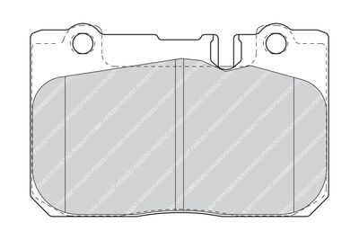 Комплект тормозных колодок, дисковый тормоз FERODO FDB1554 для TOYOTA CENTURY