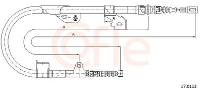 SEILZUG FESTSTELLBREMSE COFLE 92170113