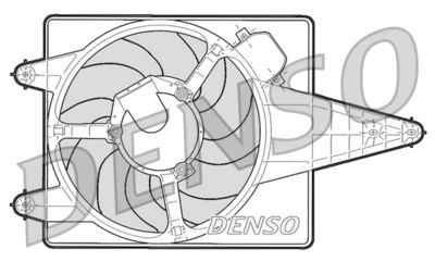 DENSO DER01204 Вентилятор системи охолодження двигуна для ALFA ROMEO (Альфа-ромео)