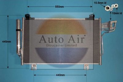 Condenser, air conditioning Auto Air Gloucester 16-9984