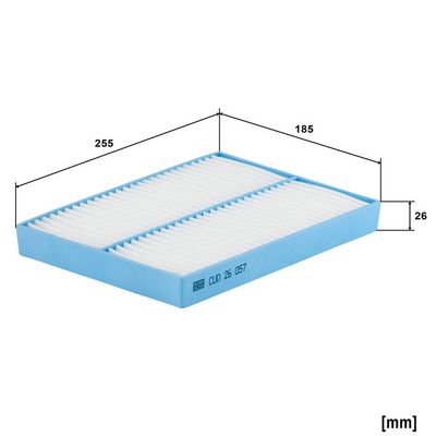 Filtru aer habitaclu / polen MANN-FILTER CUD 26 057