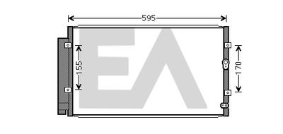 Конденсатор, кондиционер EACLIMA 30C68016 для SUBARU BRZ