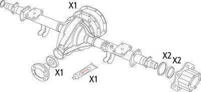 CORTECO Dichtungssatz, Differential
