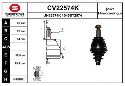 GELENKSATZ ANTRIEBSWELLE