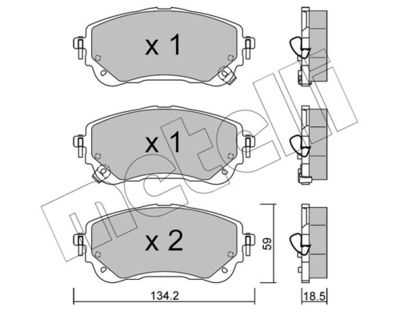 SET PLACUTE FRANA FRANA DISC METELLI 2212340