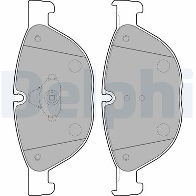 Delphi LP2189 Brake Pad Set, disc brake