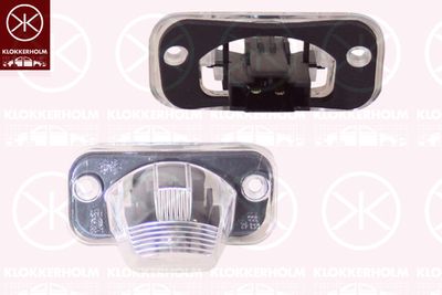Фонарь освещения номерного знака KLOKKERHOLM 95580855 для VW TRANSPORTER