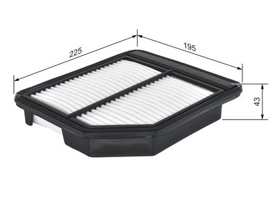 LUFTFILTER BOSCH F026400472 4