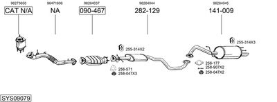 Изпускателна система BOSAL SYS09079