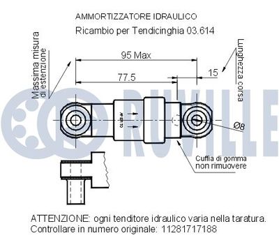 AMORTIZOR VIBRATII CUREA TRANSMISIE CU CANELURI RUVILLE 540206 1