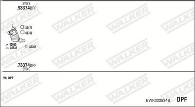 Изпускателна система WALKER BWK022534B