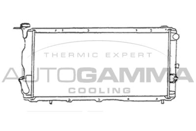 Радиатор, охлаждение двигателя AUTOGAMMA 105567 для SUBARU LEONE