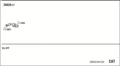 SISTEM DE ESAPAMENT WALKER ADK018412A