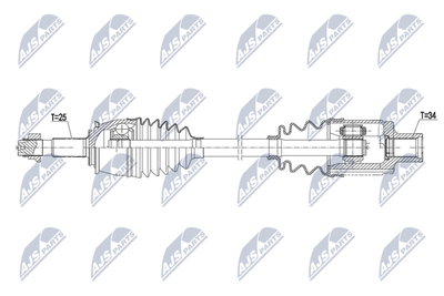 NTY NPW-PL-147 Деталь для OPEL CORSA D Фургон/хетчбэк (S07) 1.3 CDTI (L08)