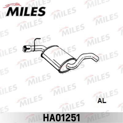 Средний глушитель выхлопных газов MILES HA01251