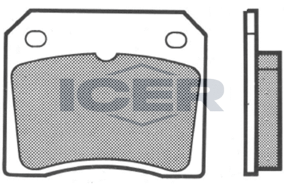 Комплект тормозных колодок, дисковый тормоз ICER 180043 для PEUGEOT 404