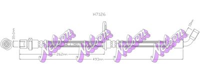 спирачен маркуч KAWE H7126