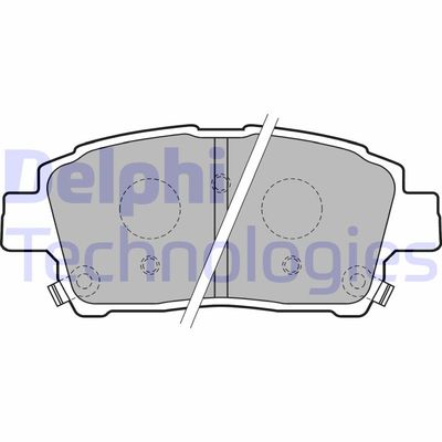 Комплект тормозных колодок, дисковый тормоз DELPHI LP1742 для BYD G3R