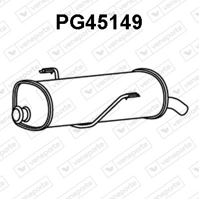 VENEPORTE PG45149 Глушитель выхлопных газов  для PEUGEOT 206 (Пежо 206)