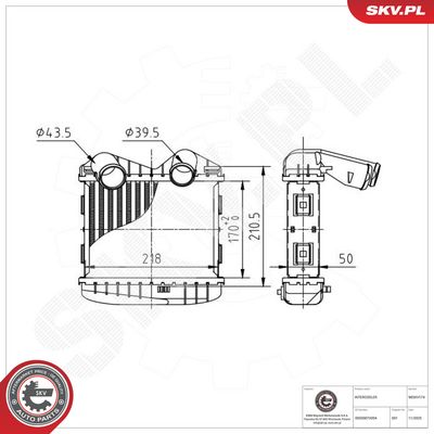 Chladič turba ESEN SKV 98SKV174