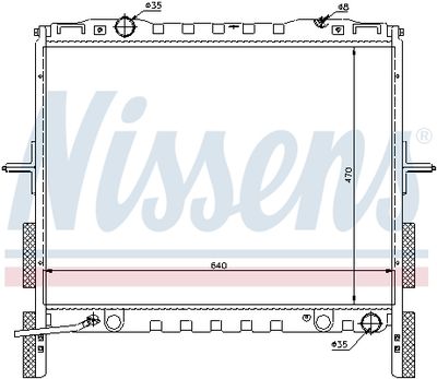 RADIATOR RACIRE MOTOR NISSENS 66658 4