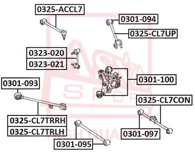 Тяга / стойка, стабилизатор ASVA 0323-020 для HONDA SHUTTLE