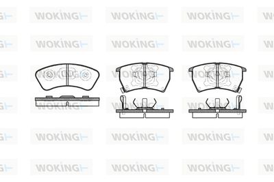 WOKING P3343.02 Тормозные колодки и сигнализаторы  для MAZDA 323 III Hatchback (BF) 1.6 GT