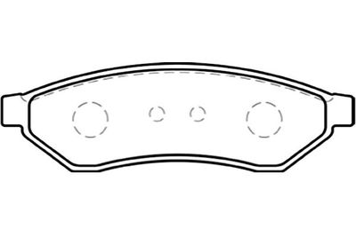 Kavo Parts Комплект тормозных колодок, дисковый тормоз