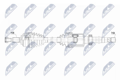 Wał napędowy NTY NPW-RE-219